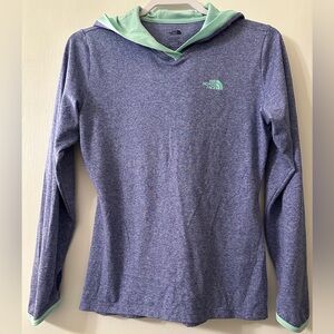 The North Face Heathered Purple Long Sleeve Top